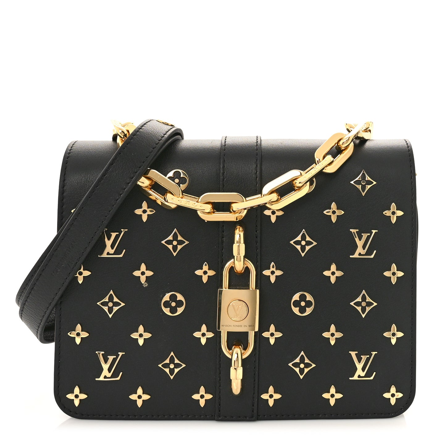 Calfskin Monogram Metal Rendez-Vous Black