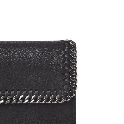 Stella McCartney Shaggy Deer Falabella Flap Wallet Black 10 of 11