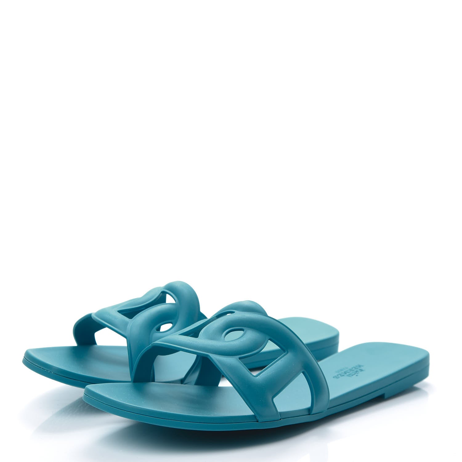 Hermes Rubber Aloha Sandals 40 Bleu Vif 3 of 8