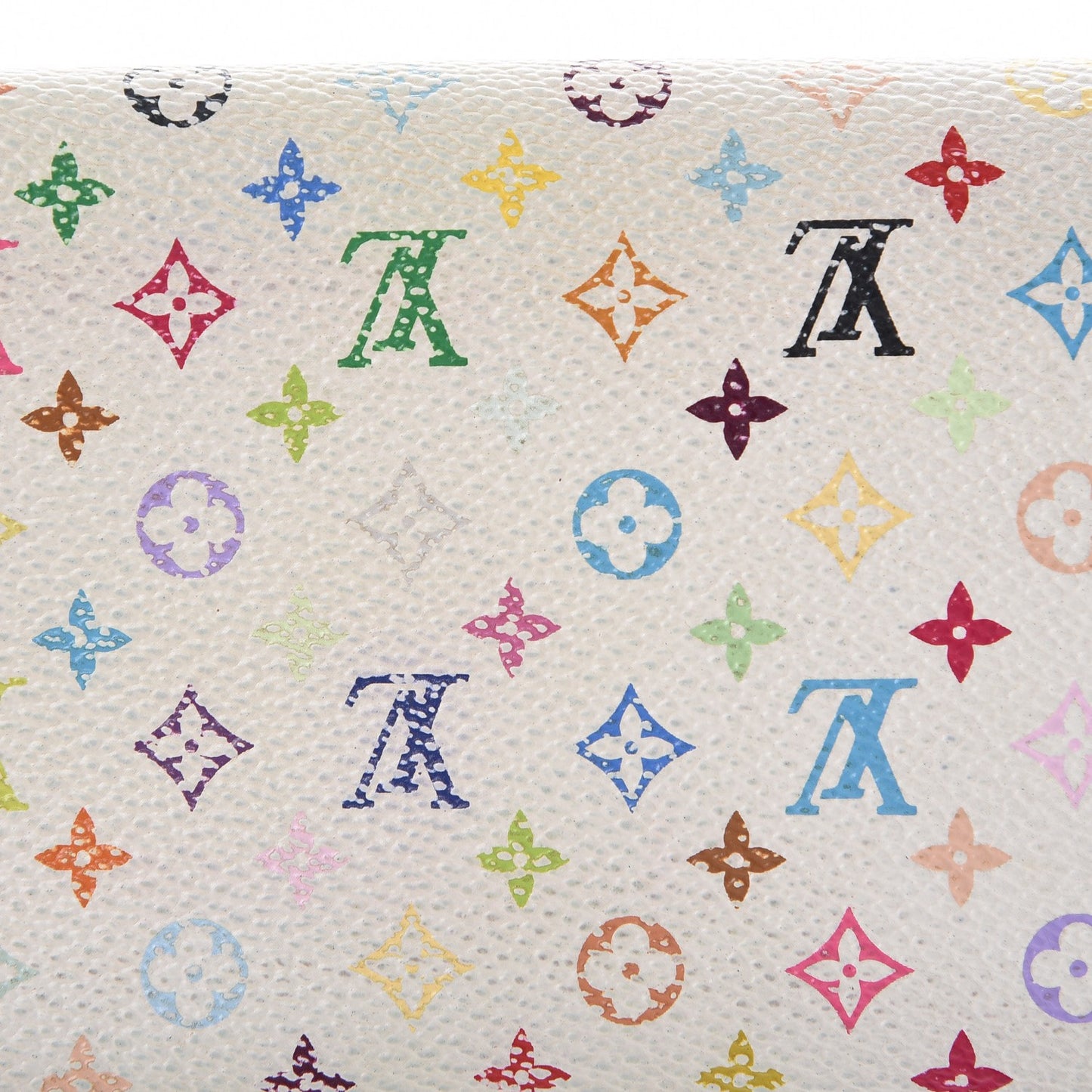 Monogram Multicolor Sarah Wallet White