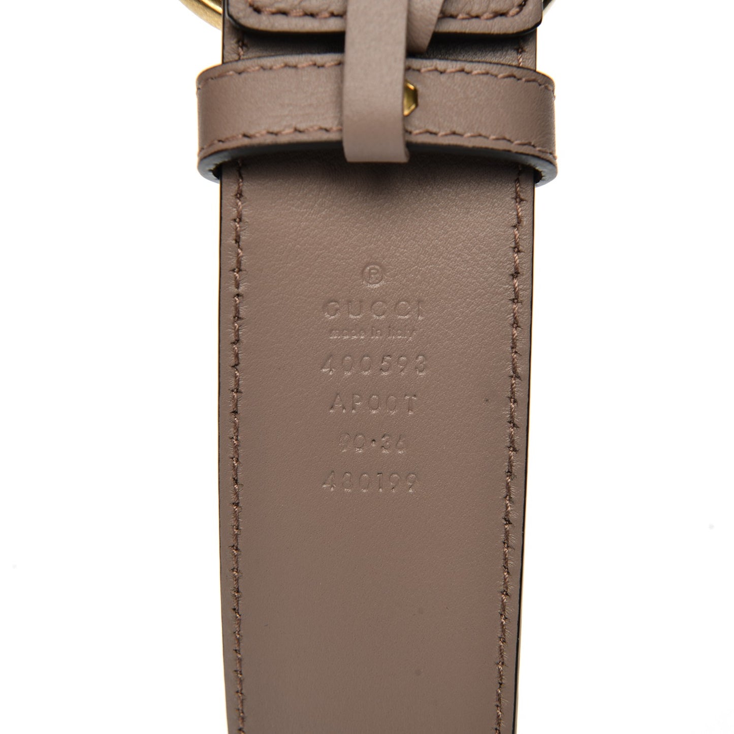 Calfskin Double G 40mm Belt 90 36 Porcelain Rose