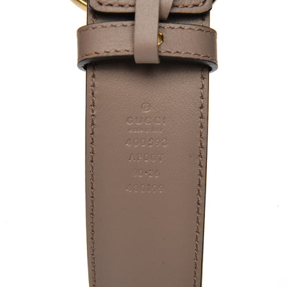 Gucci Calfskin Double G 40mm Belt 90 36 Porcelain Rose 5 of 5