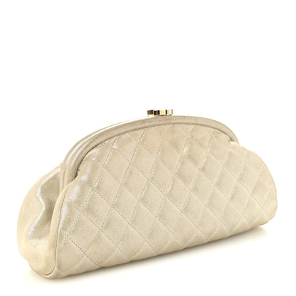Chanel Metallic Calfskin Quilted Timeless Clutch Gold 3 of 7
