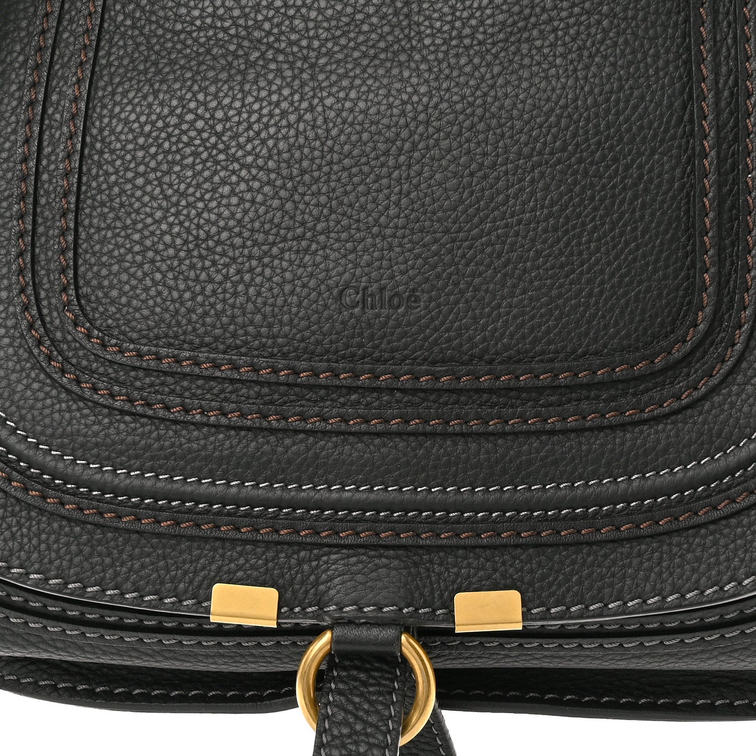 Chloe Calfskin Medium Marcie Satchel Black 8 of 10