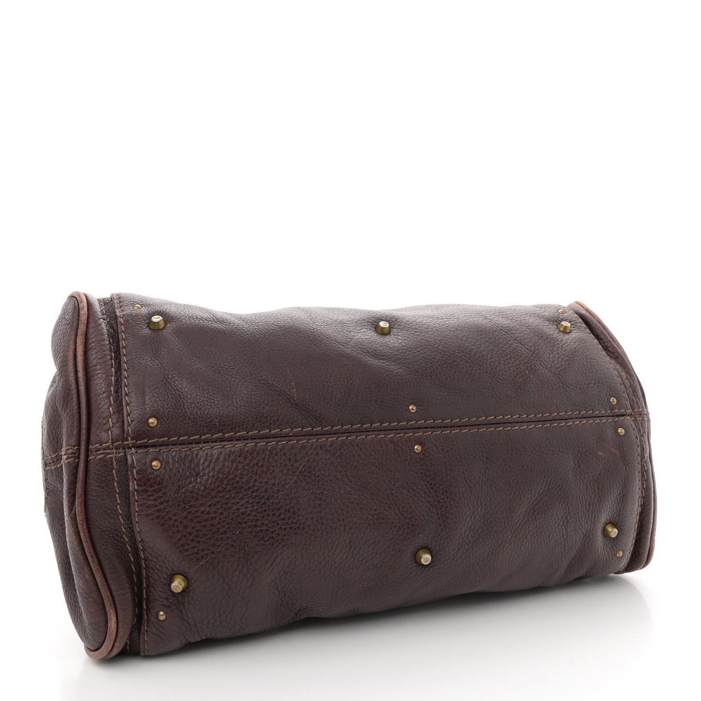 Calfskin Medium Paddington Satchel Chocolate