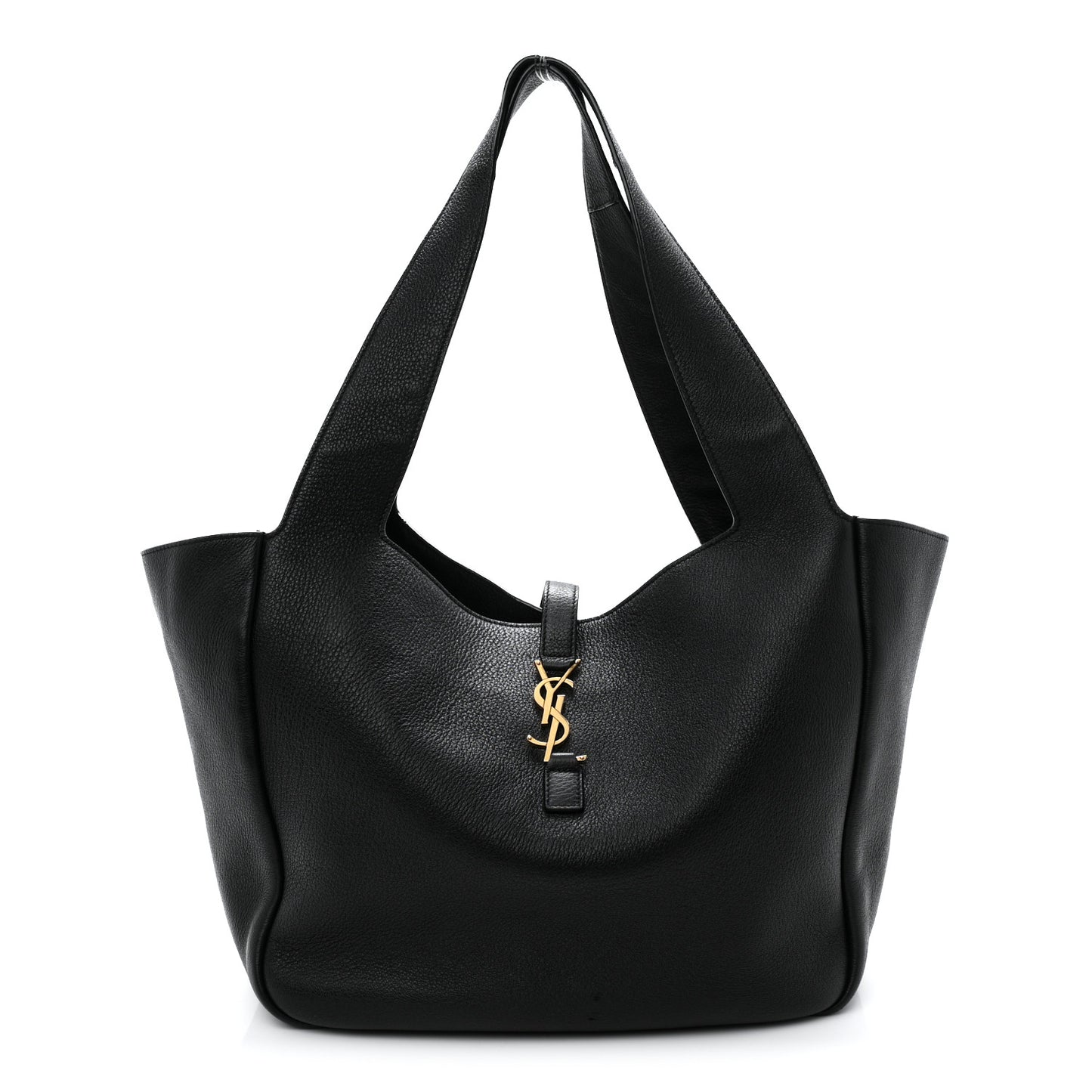 Grained Deerskin Bea Tote Black