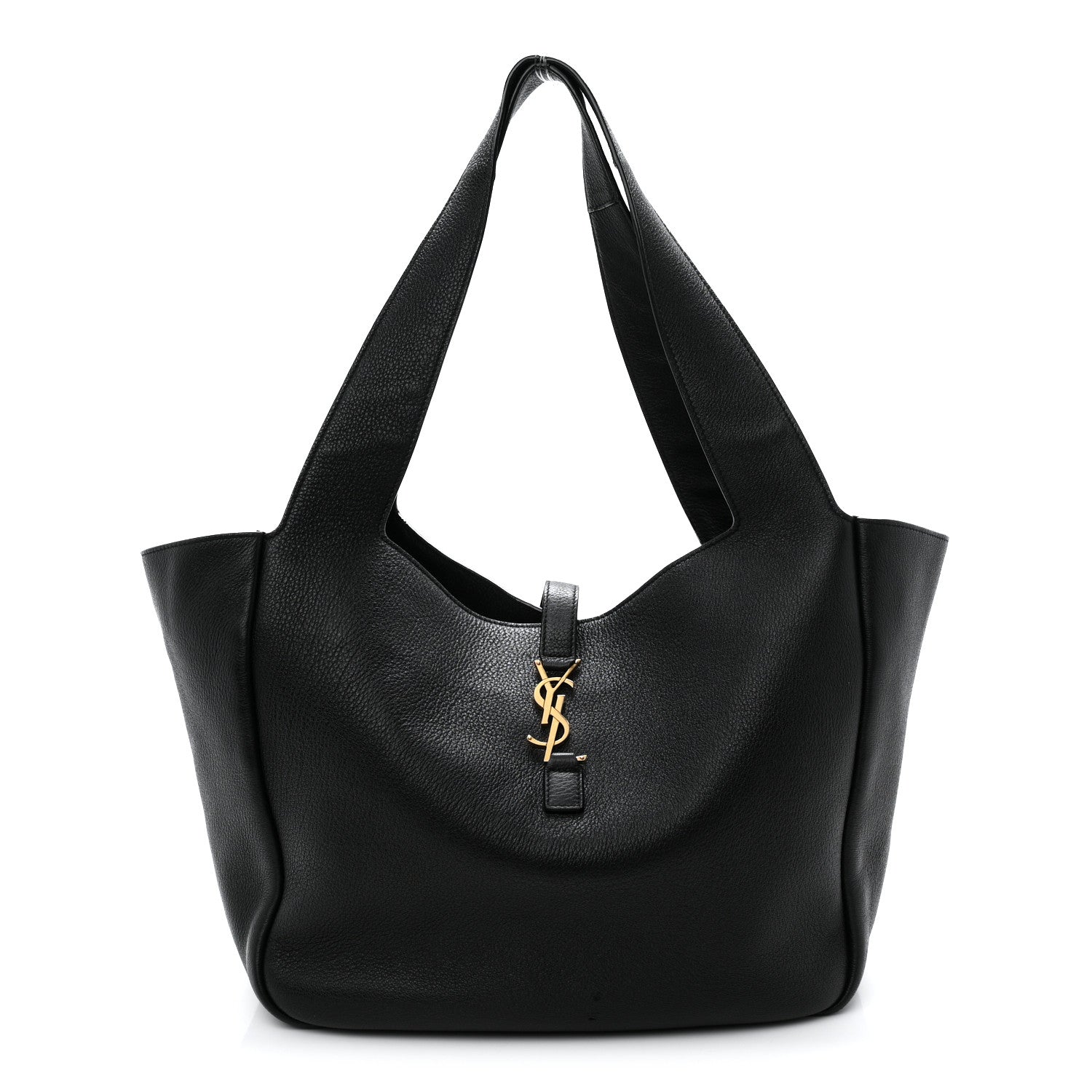 Saint Laurent Grained Deerskin Bea Tote Black 1 of 11