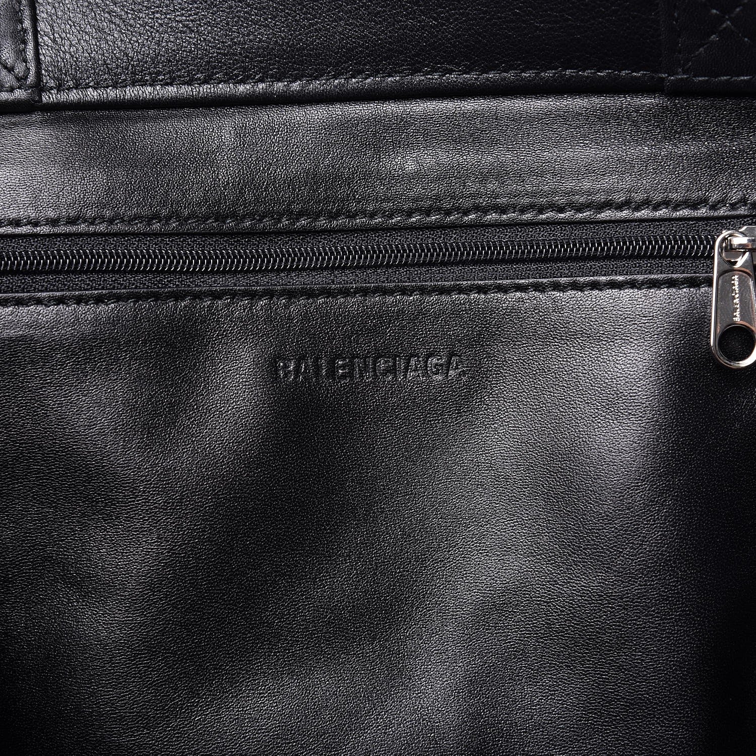 Balenciaga Calfskin Kittens Market Shopper Black 6 of 7