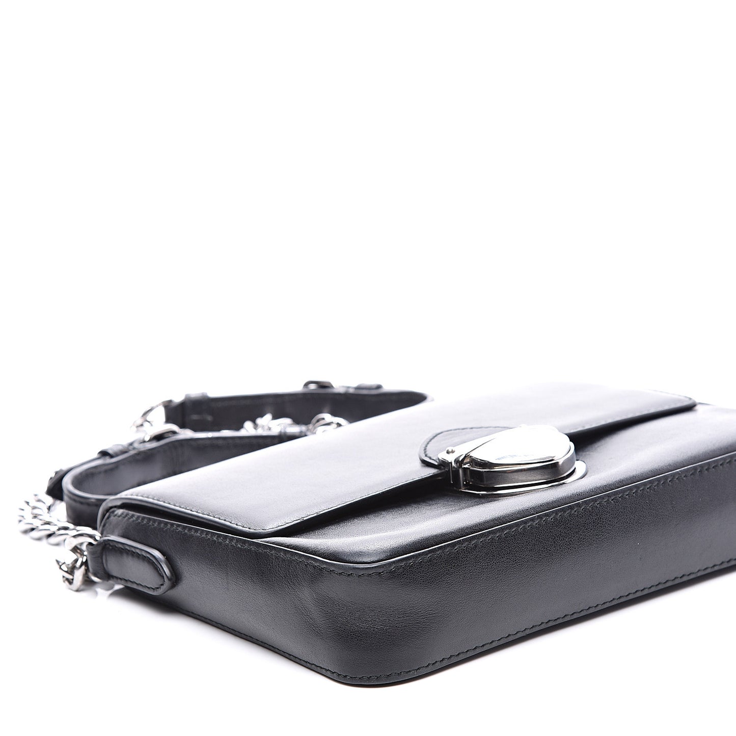 Soft Calfskin Chain Flap Black