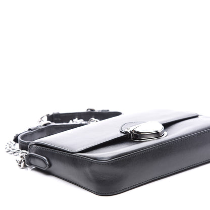 Prada Soft Calfskin Chain Flap Black 7 of 9