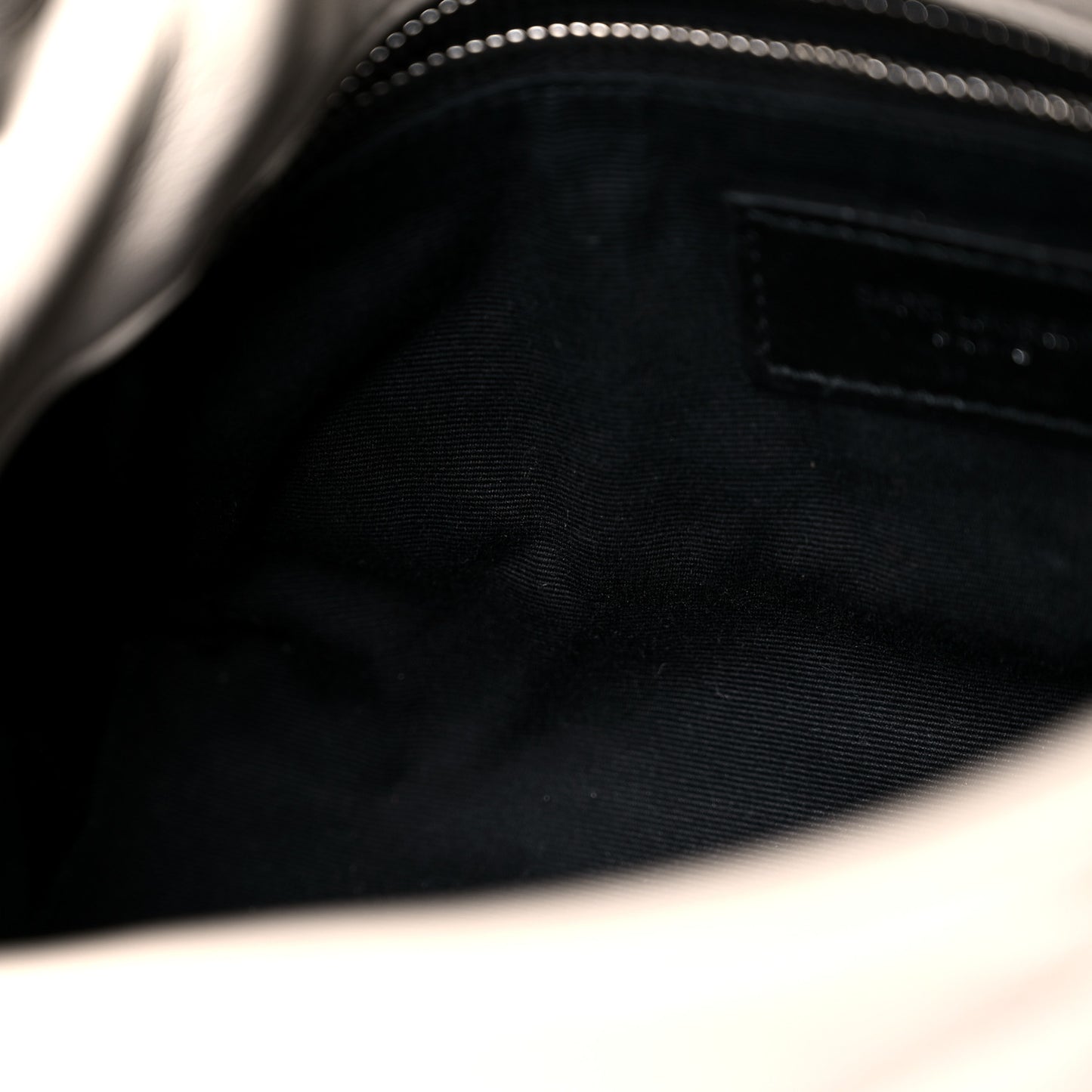 Lambskin Quilted Toy Loulou Puffer Monogram Chain Satchel Crema Soft