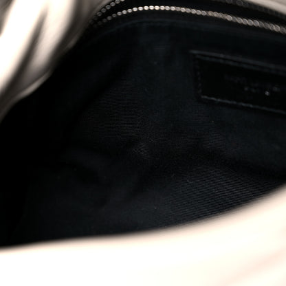 Saint Laurent Lambskin Quilted Toy Loulou Puffer Monogram Chain Satchel Crema Soft 14 of 18