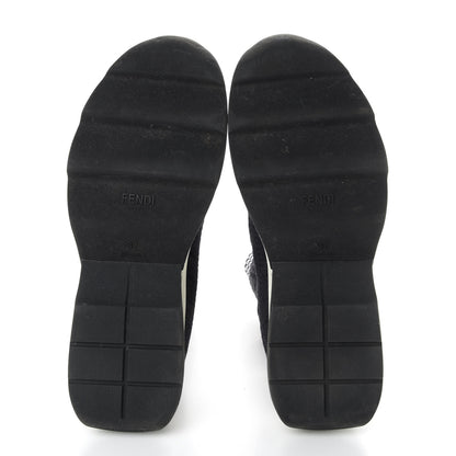 Fendi Stretch Knit Womens Sock Sneakers 37 Black 5 of 9