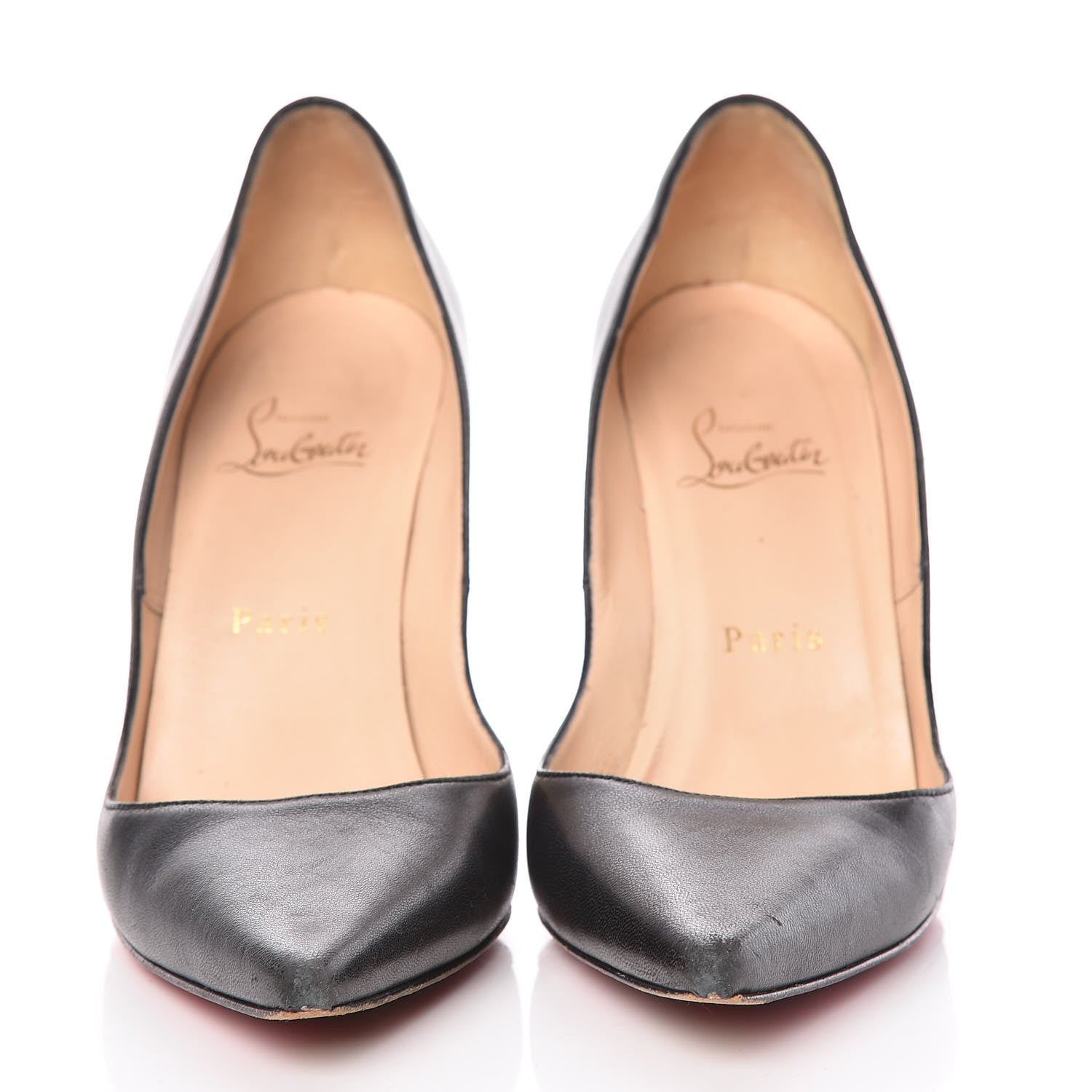 Christian Louboutin Kid Pigalle 100 Pumps 37 Black 2 of 18