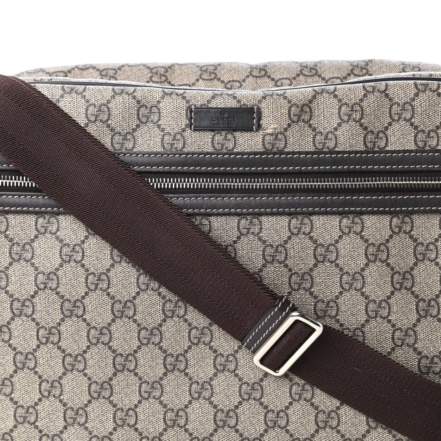 GG Plus Monogram Large Messenger Bag Dark Brown