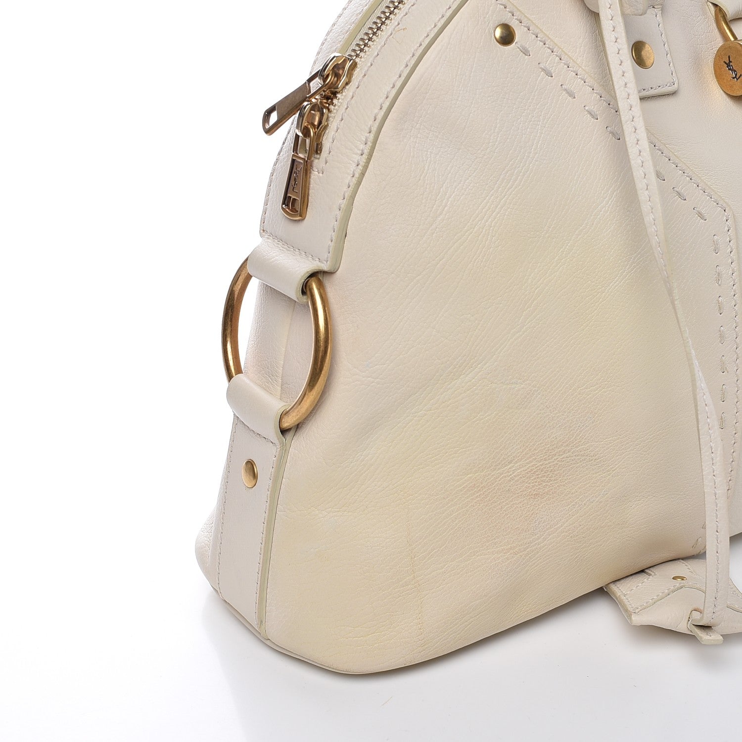 Saint Laurent Calfskin Medium Muse Ivory 10 of 12