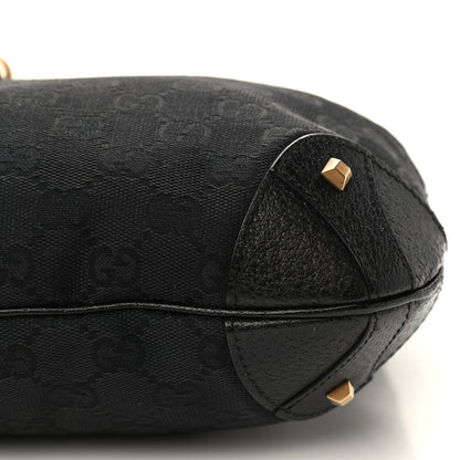 Gucci Monogram Piston Lock Jackie O Hobo Black 9 of 9