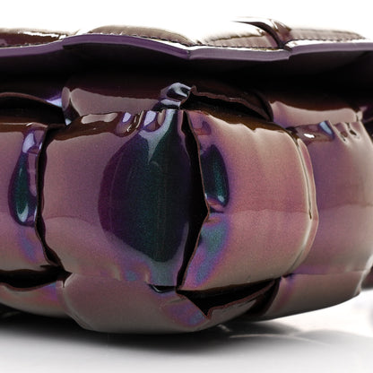 Bottega Veneta Glossy Nail Polish Nappa Maxi Intreccio Padded Cassette Crossbody Bag Holographic 10 of 11