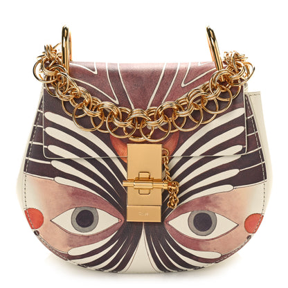 Chloe Calfskin Printed Mini Drew Bi-Color Shoulder Bag Dark Multicolor 1 of 8