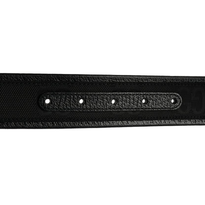 Gucci Econyl Nylon Monogram Off The Grid Belt Logo Buckle Belt 80 32 Black 6 of 6