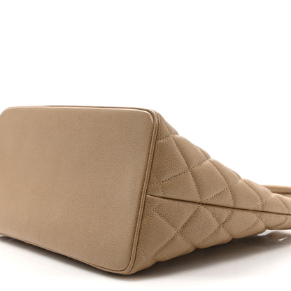 Chanel Caviar Quilted Medallion Tote Beige 10 of 10