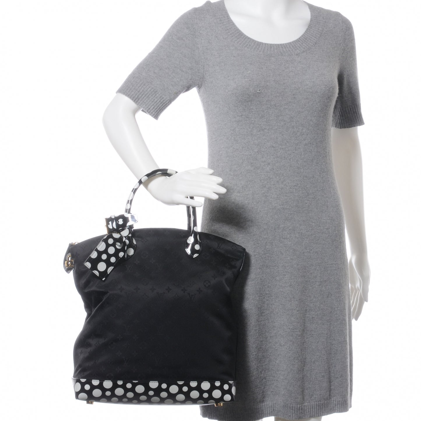 Nylon Kusama Infinity Dots Lockit Vertical MM Black White