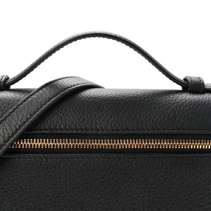 Loro Piana Grained Calfskin L19 Extra Pocket Pouch Black 7 of 9
