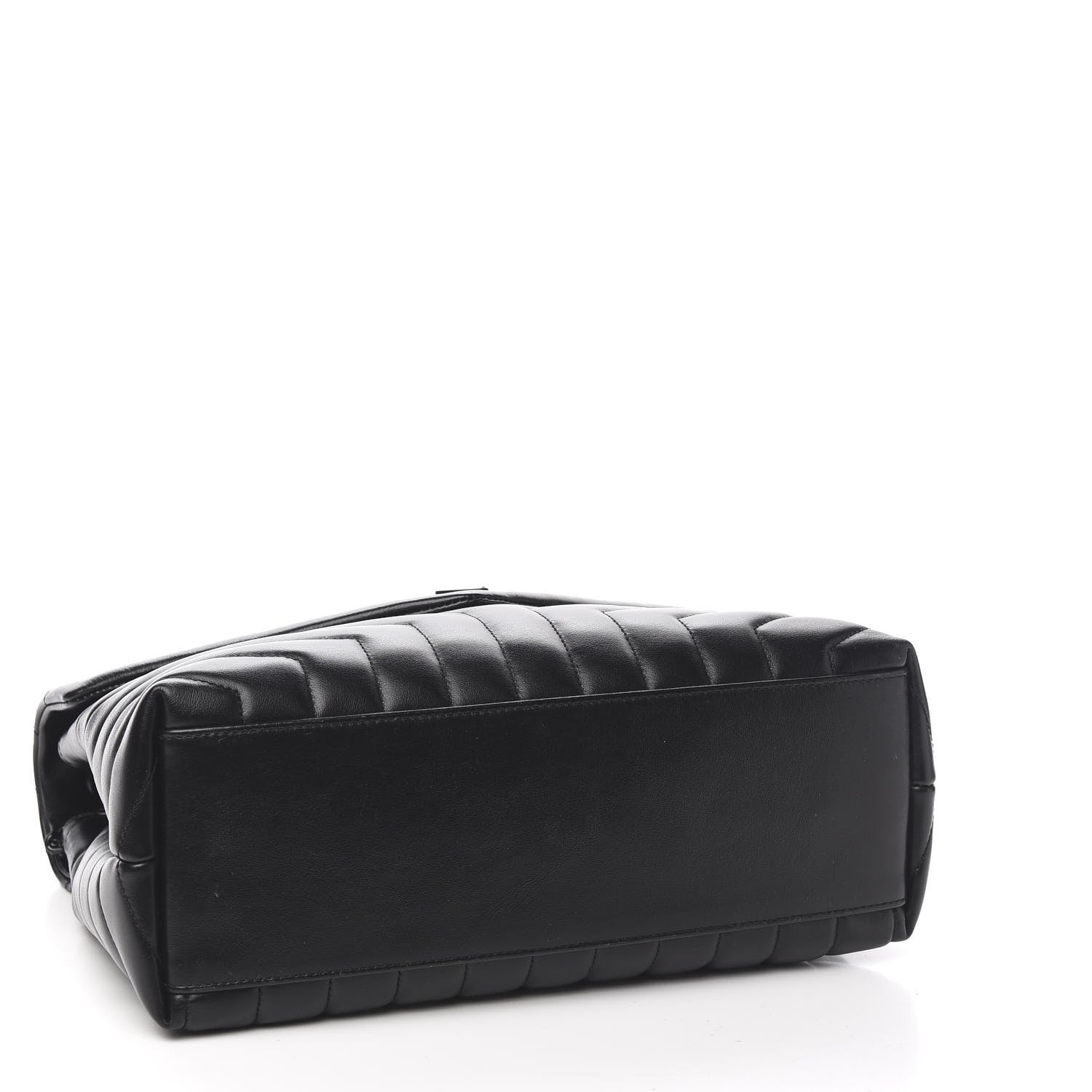 Saint Laurent Calfskin Y Quilted Monogram Medium Loulou Chain Satchel Black 3 of 9