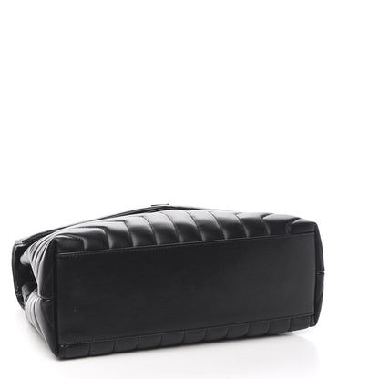 Saint Laurent Calfskin Y Quilted Monogram Medium Loulou Chain Satchel Black 3 of 9