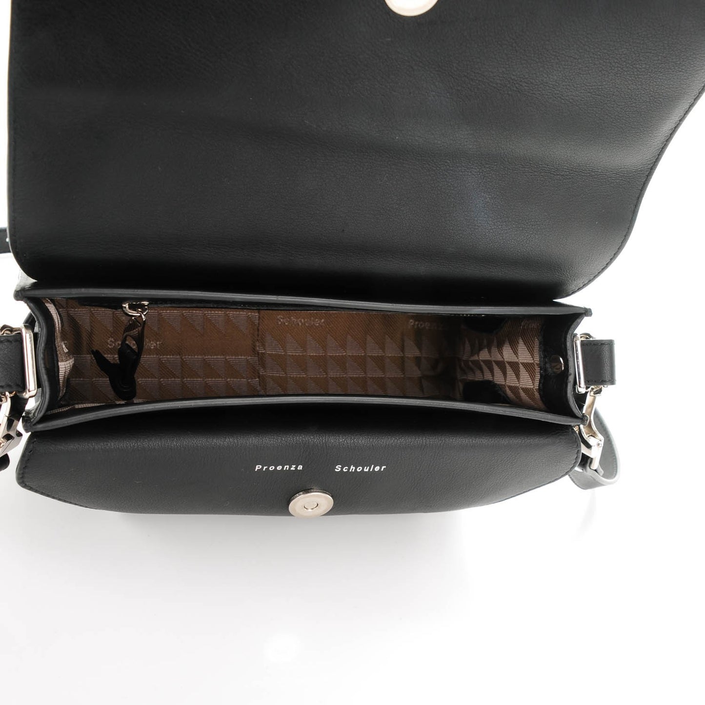 Calfskin Mini PS11 Classic Shoulder Bag Black