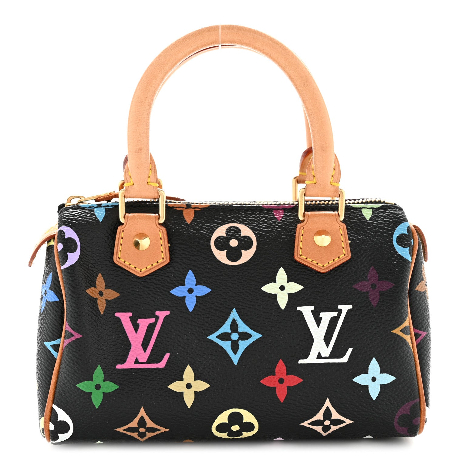 Louis Vuitton Monogram Multicolor Mini Sac HL Speedy Black 7 of 11