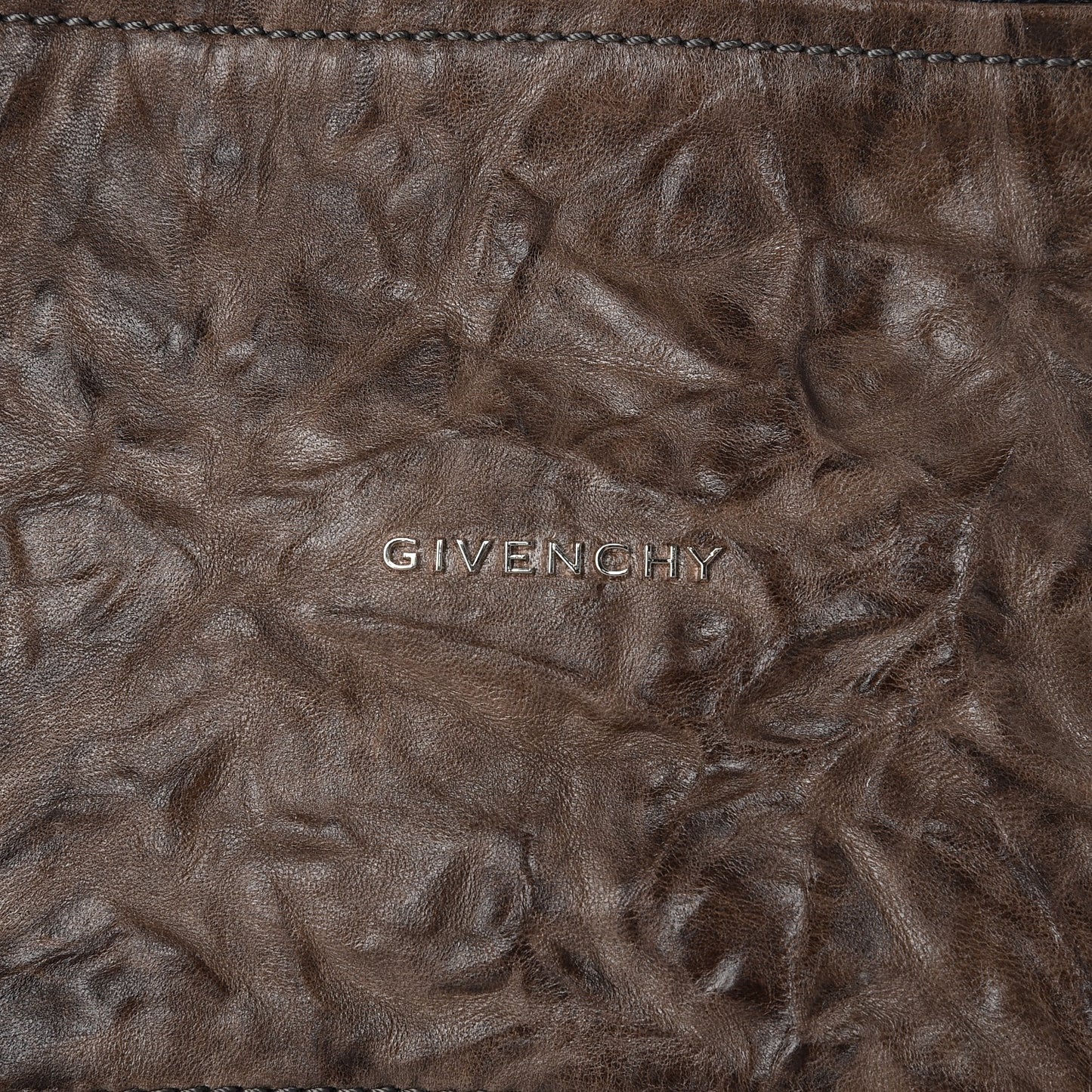 Tumbled Sheepskin Small Pandora Charcoal