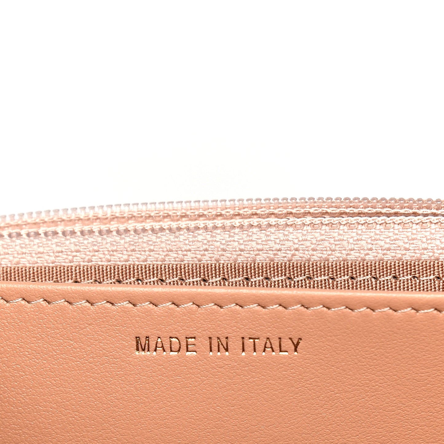Calfskin Quilted Perfect Fit Wallet On Chain WOC Beige