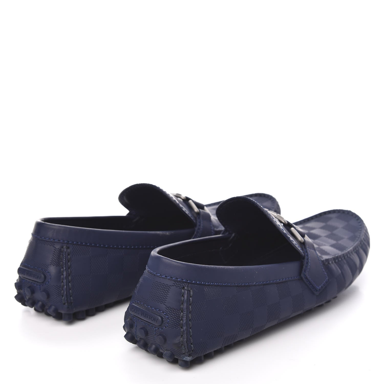 Louis Vuitton Damier Infini Mens Hockenheim Moccasin Loafers 9 Cosmos 4 of 11