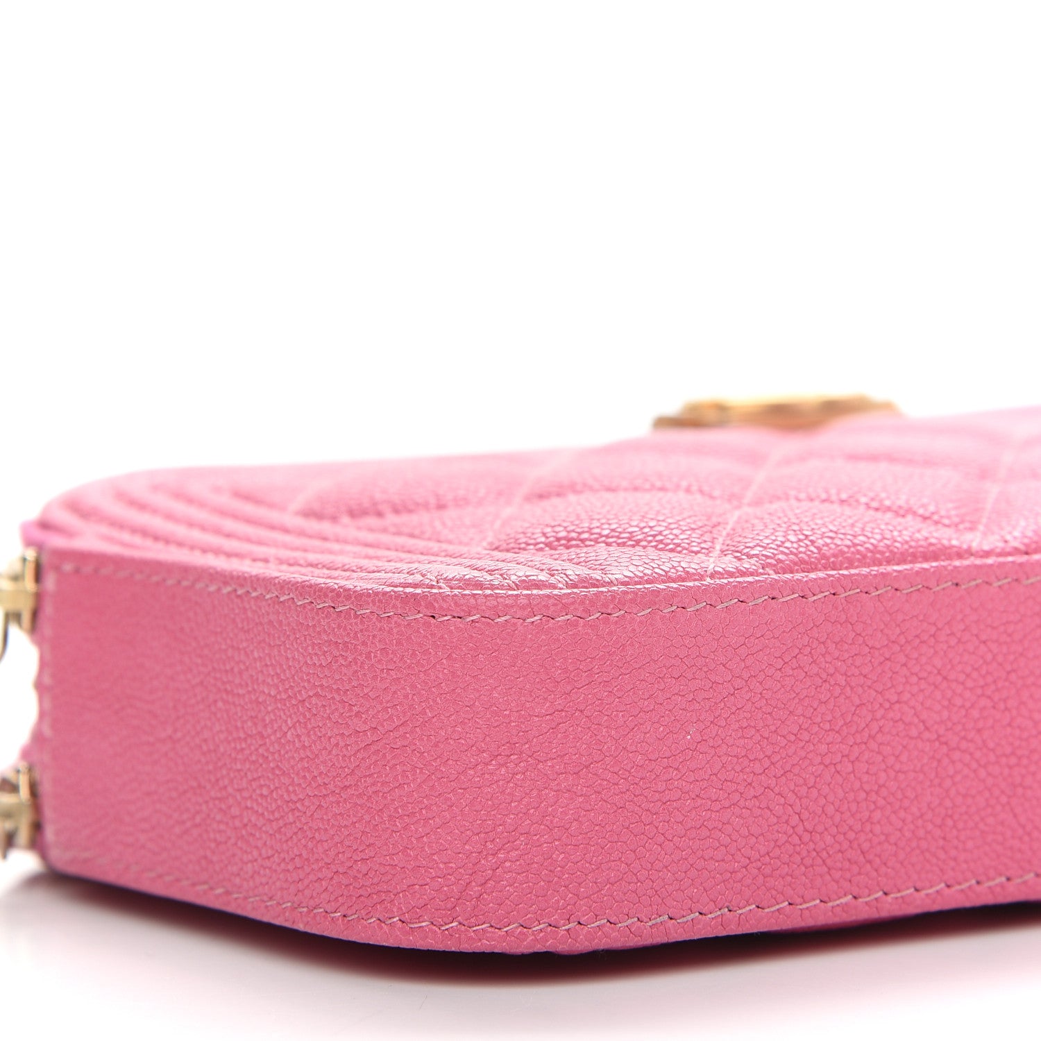 Chanel Caviar Quilted Small Boy Clutch With Chain Pink 9 of 14