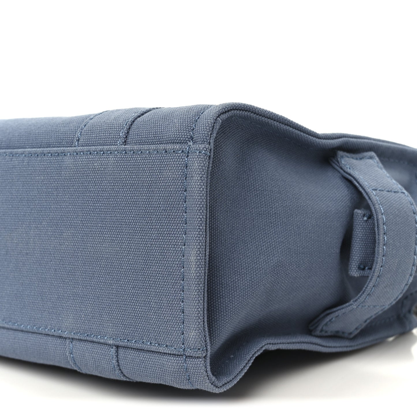 Cotton Canvas Small The Traveler Tote Bag Blue