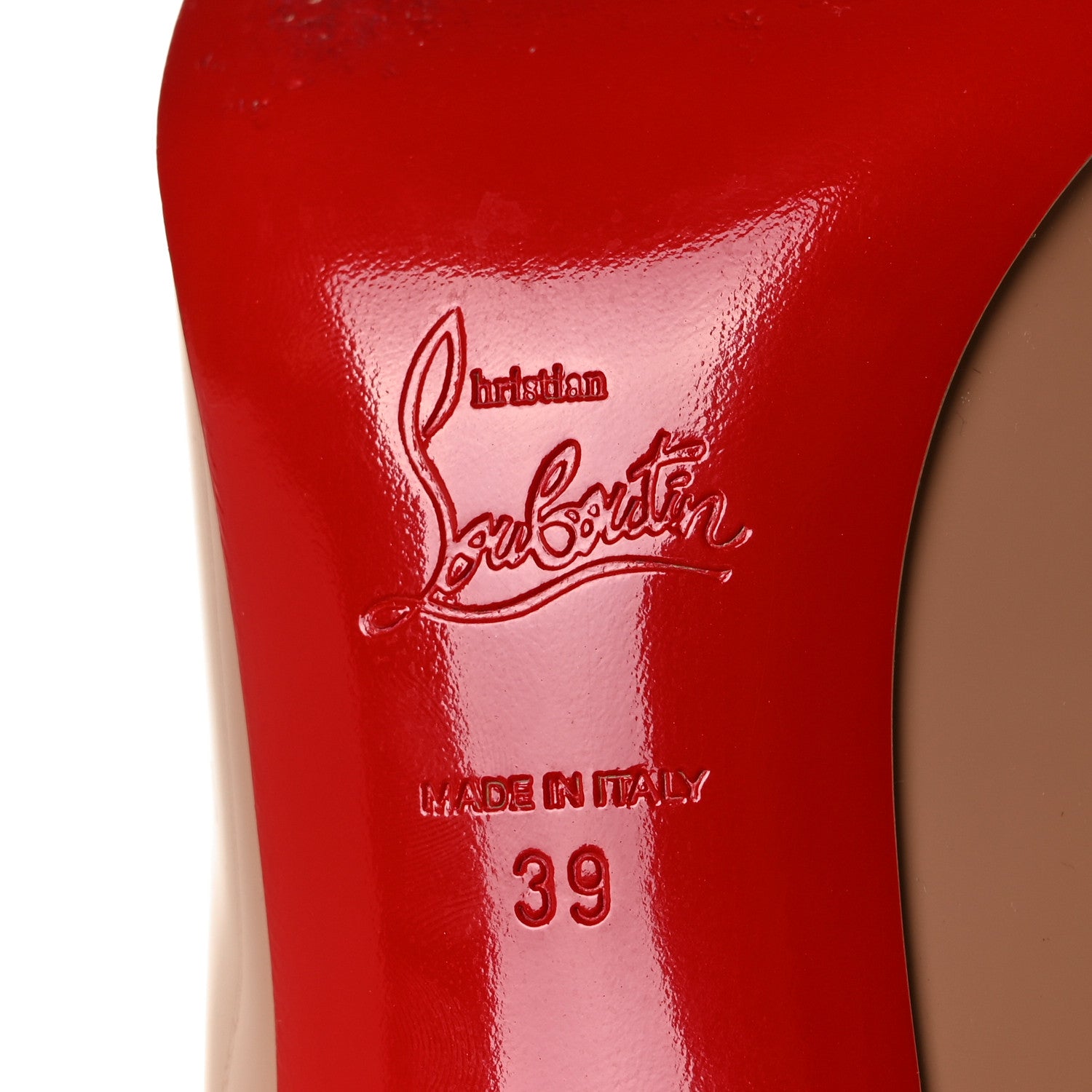 Christian Louboutin Patent Pigalle 85 Pumps 39 Nude 6 of 8