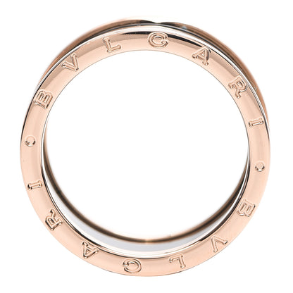 Bulgari 18K Rose Gold Black Ceramic B.Zero1 Four-Band Ring 72 13.5 6 of 7