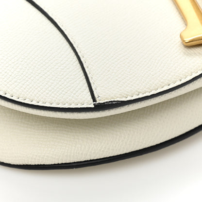Christian Dior Grained Calfskin Saddle Bag With Strap Latte 11 of 13