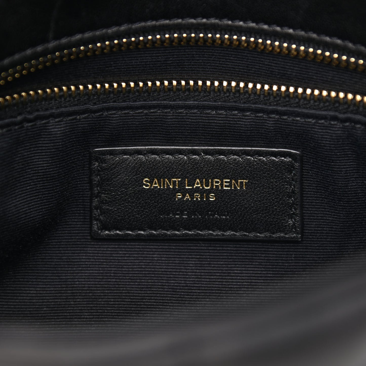 Lambskin Quilted Toy Loulou Puffer Monogram Chain Satchel Black