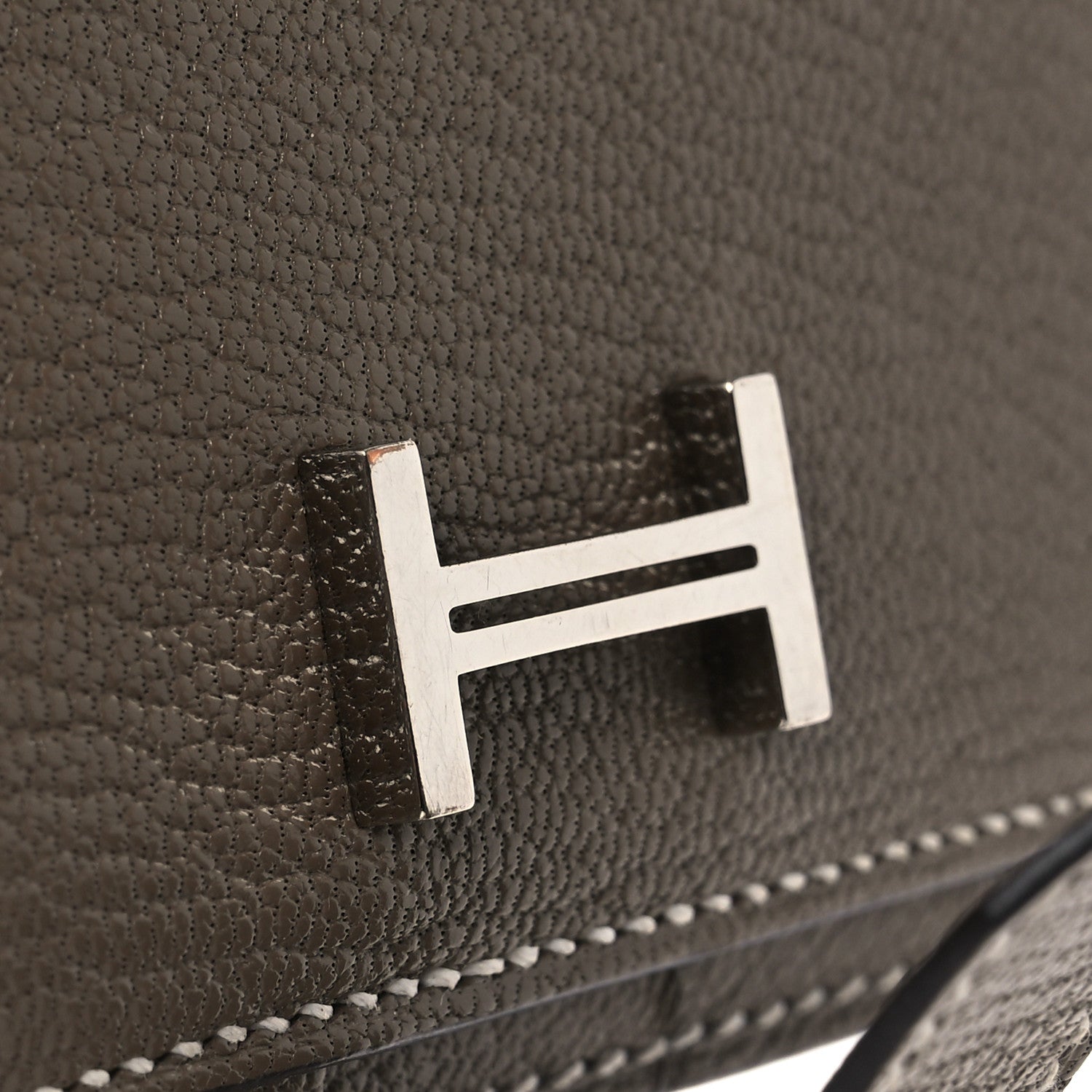 Hermes Chevre Mysore Bearn Gusset Wallet Etoupe 9 of 10