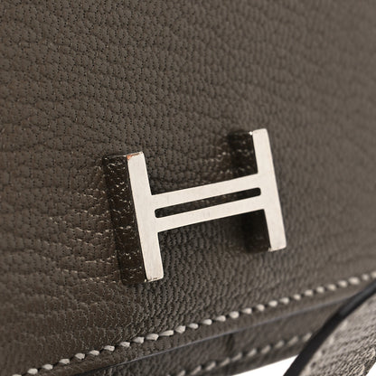 Hermes Chevre Mysore Bearn Gusset Wallet Etoupe 9 of 10