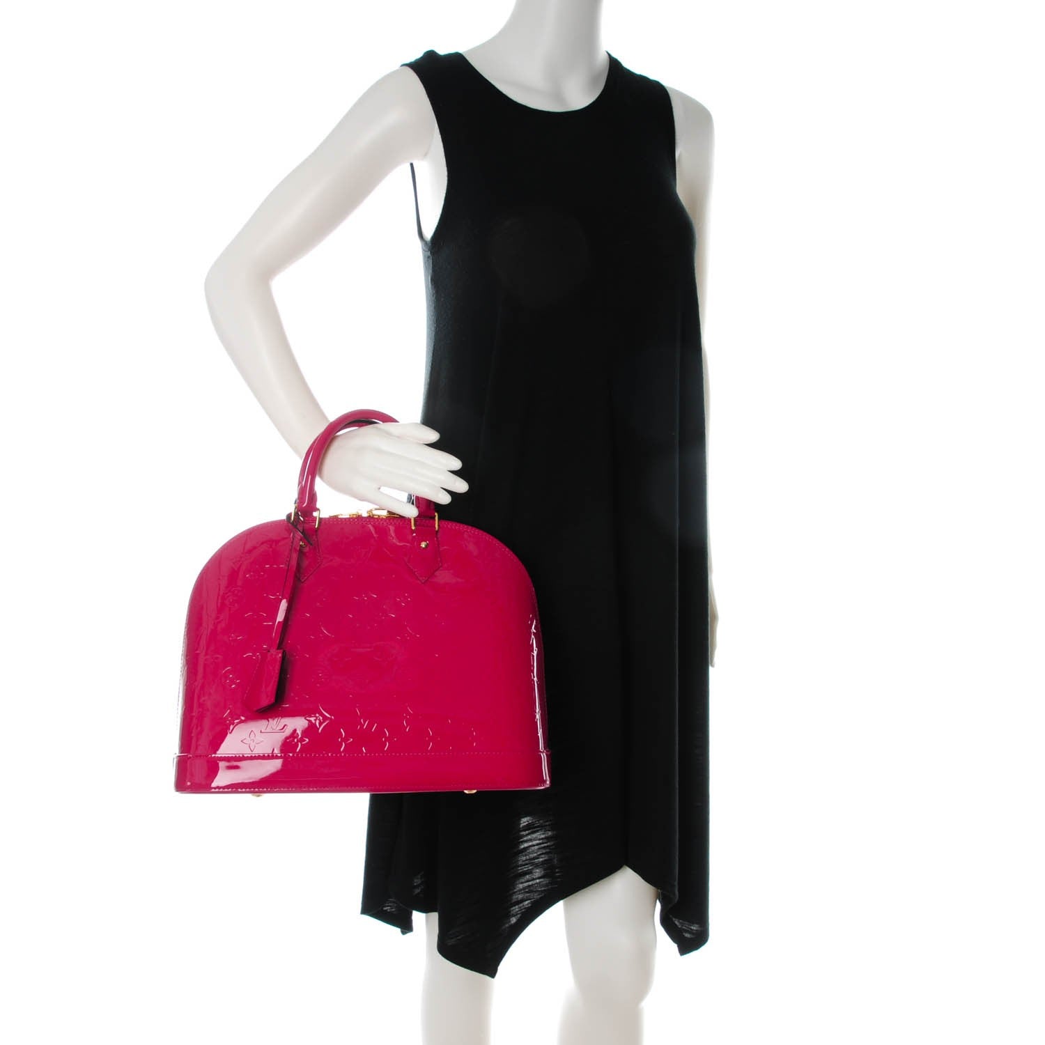 Louis Vuitton Vernis Alma MM Rose Indien 2 of 8