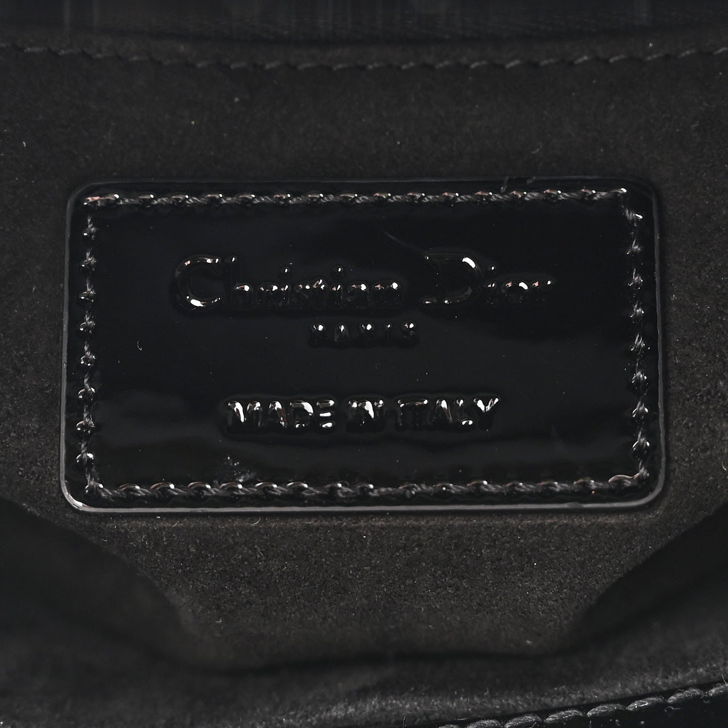 Christian Dior Ultraglossy Patent Cannage Small Lady Dior Black 6 of 11