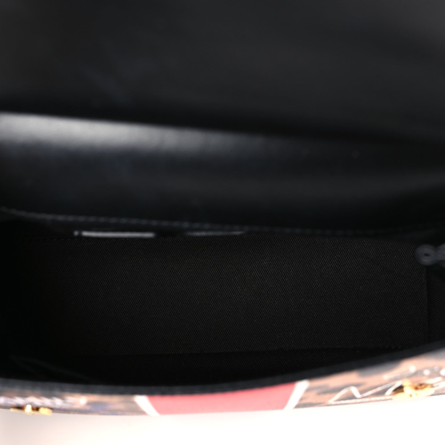 Dauphine Leopard Graffiti Print Small Miss Sicily Satchel Black