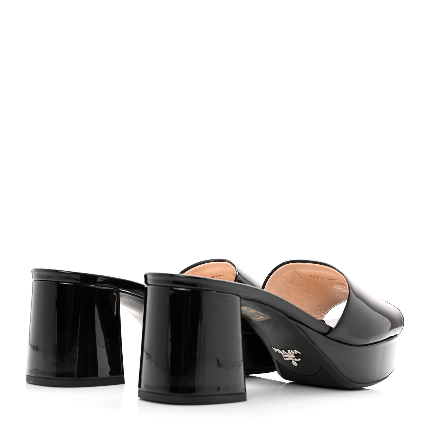 Vernice 65mm Platform Sandals 35.5 Black