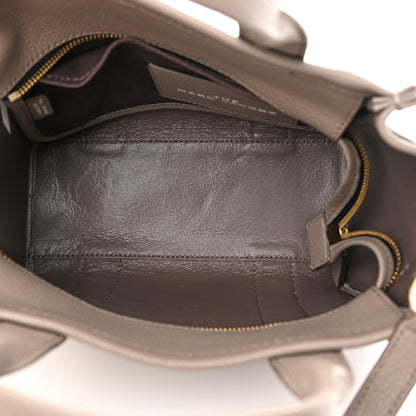 Marc Jacobs Grained Calfskin Mini The Tote Bag Cement 5 of 15