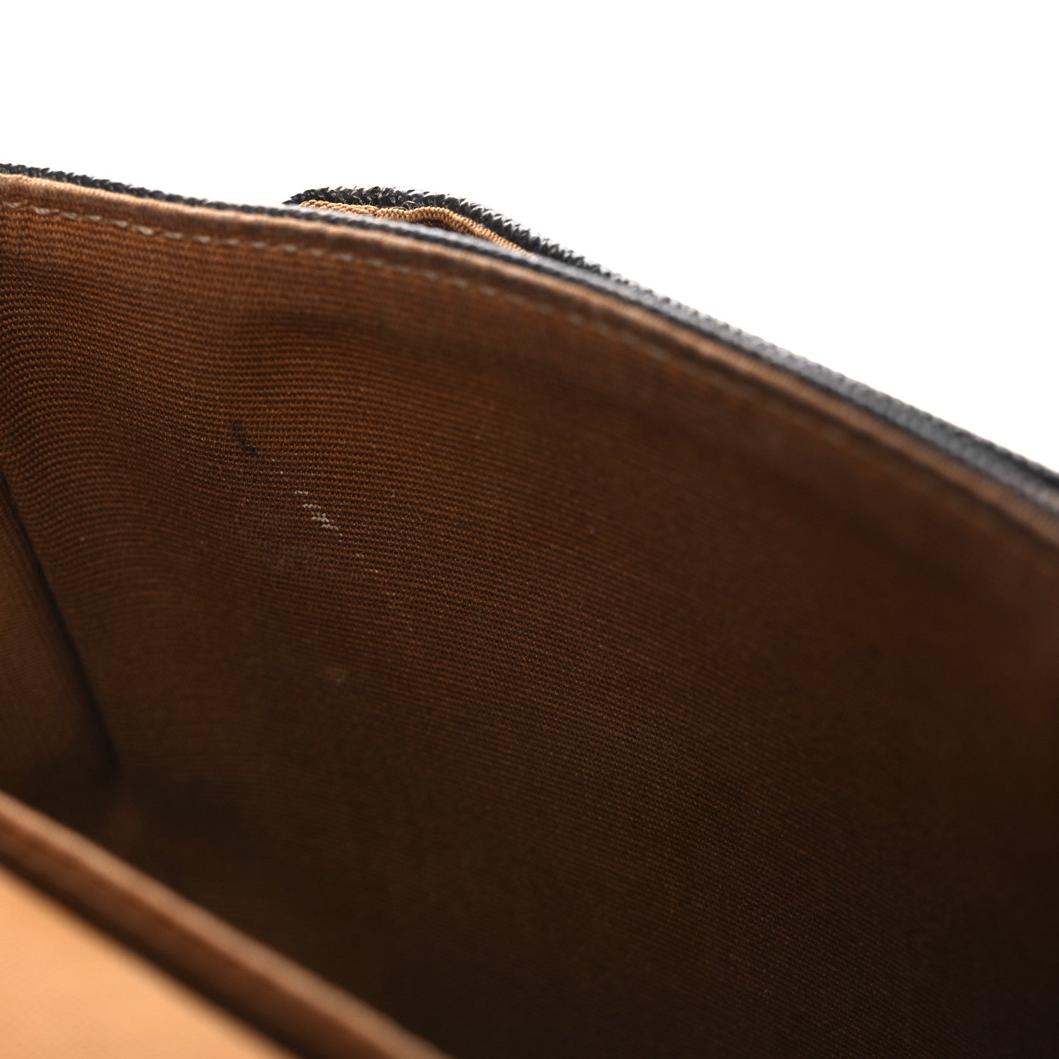 Celine Triomphe Canvas Medium Folco Bag Tan 13 of 17