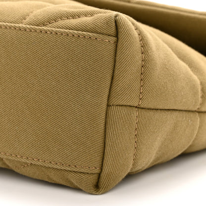 Saint Laurent Canvas Quilted Toy Loulou Puffer Monogram Chain Satchel Fir Green 10 of 12