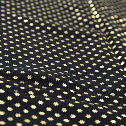 Gucci X SEGA Modal Cashmere GUCCY Stars Print Shawl Black Gold 3 of 5